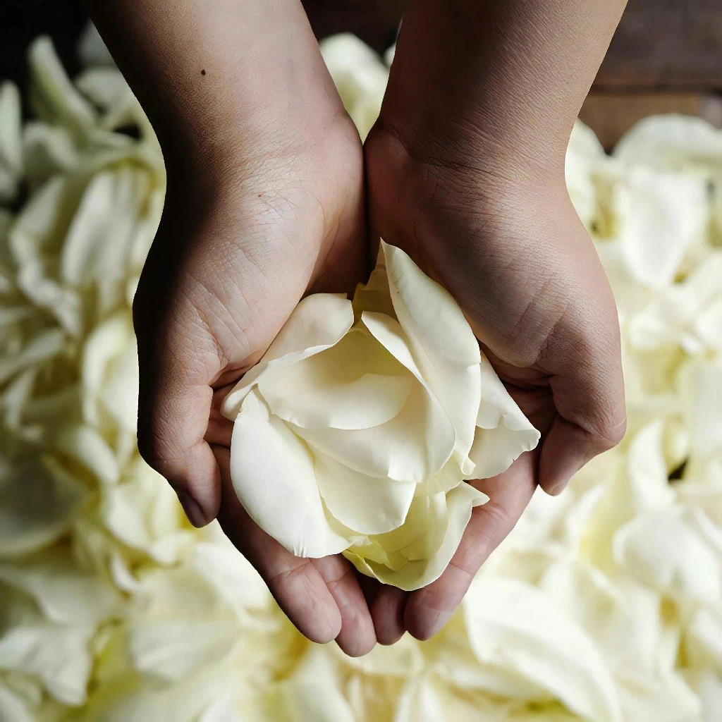 Creamy White Rose Petals 1 Creamy White Rose Petals