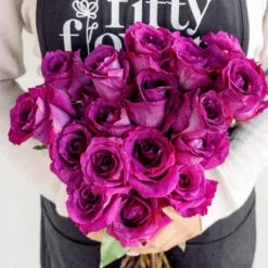 Fuchsia Mamy Blue Garden Rose -Garden of Petals fuchsia mamy blue garden rose wholesale flowers apron 48318